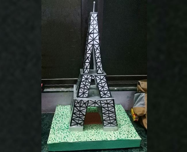 Eiffel tower, Paris, school project