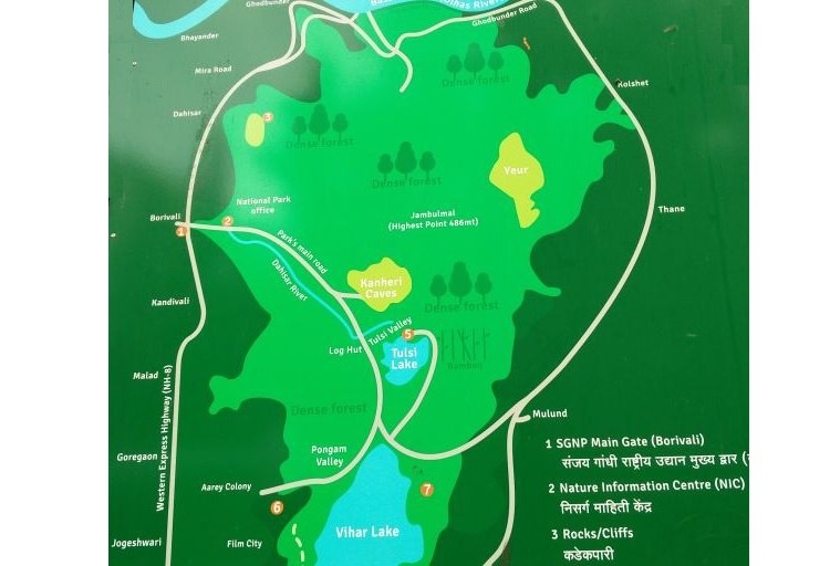 SGNP national park map