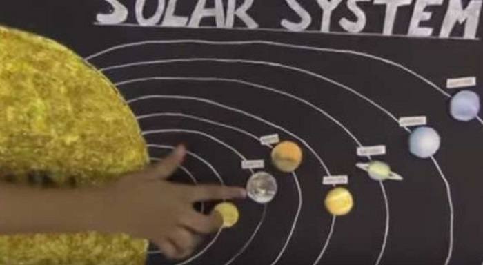 solar system science project by By Class 4 Student