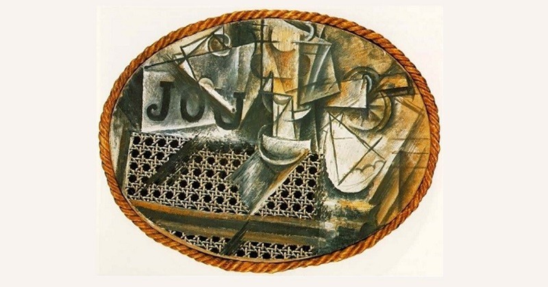 Chair Caning Collage by Pablo Picasso