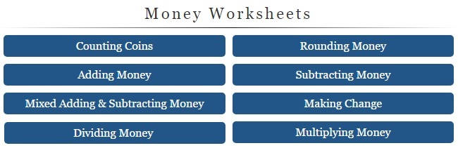 printable money worksheets