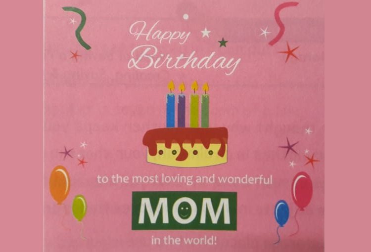MS paint activity, make birthday card for mom
